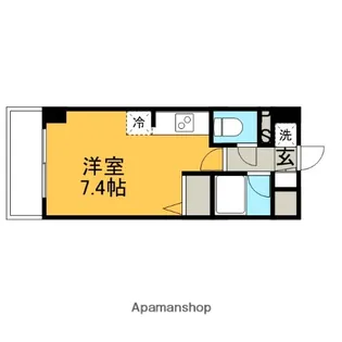 1Rの間取り画像