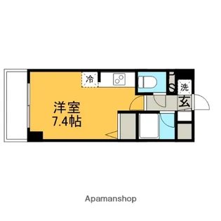 1Rの間取り画像