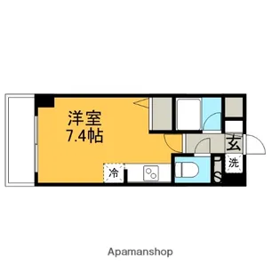 1Rの間取り画像