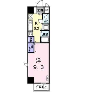 グランツ丸の内【3階】の間取り