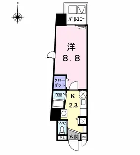 グランツ丸の内【3階】の間取り