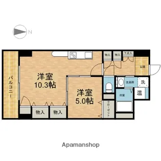 プレステージ新栄【9階】の間取り