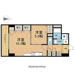 プレステージ新栄【11階】の間取り