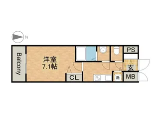 プレサンス金山コネクト【0901号室】の間取り