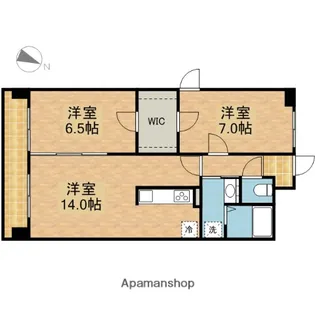 ファミール熱田【6階】の間取り