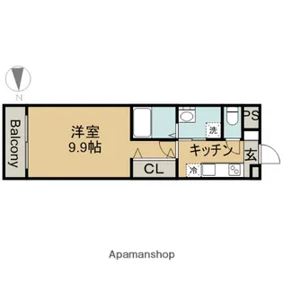 リシュドール鶴舞公園【7階】の間取り