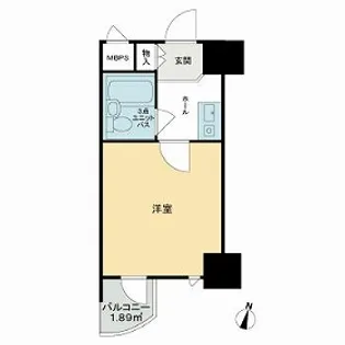 ライオンズマンション丸の内第5【0807号室】の間取り