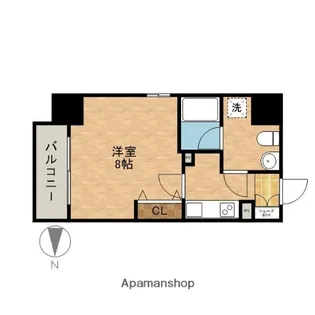 アクアヒルズ【4階】の間取り