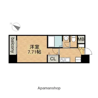アルフィーレ新栄【8階】の間取り