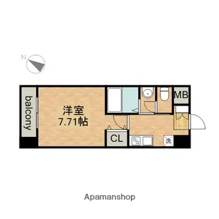 アルフィーレ新栄【8階】の間取り