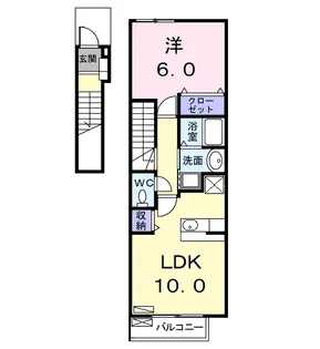 レジデンス・フジ【2階】の間取り