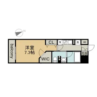 フレールコート東別院【7階】の間取り