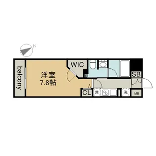 フレールコート東別院【9階】の間取り