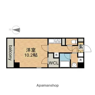 タウンコート御園【5階】の間取り