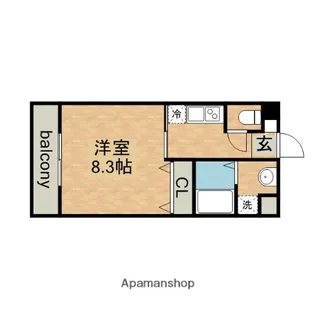 プランセス新瑞橋【3階】の間取り