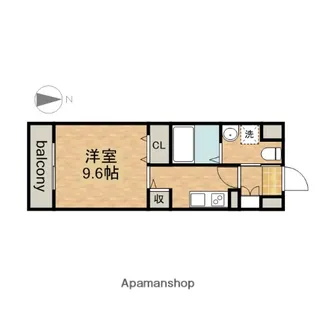 グレーシアコート金山【10階】の間取り