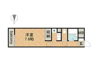 プレステージ高蔵公園【1階】の間取り