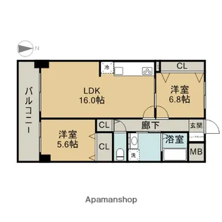 GRAN CREST【3階】の間取り