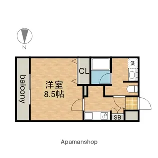 プロシード大須【4階】の間取り