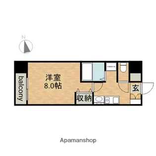 グレイス上前津【8階】の間取り