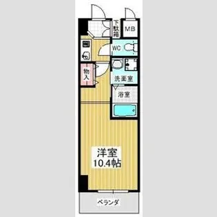 サウス名駅【9階】の間取り
