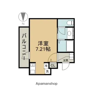 アルテミス平和【8階】の間取り