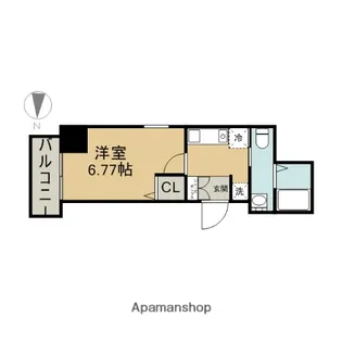 アルテミス平和【5階】の間取り