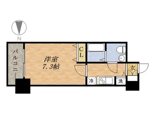 プレサンスSAKAEリバースタイル【0805号室】の間取り