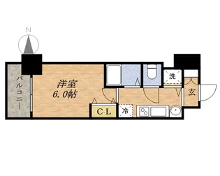 プレサンスSAKAEリバースタイル【0503号室】の間取り