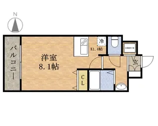 プレサンスSAKAEリバースタイル【0204号室】の間取り