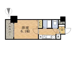 プレサンスSAKAEリバースタイル【0306号室】の間取り