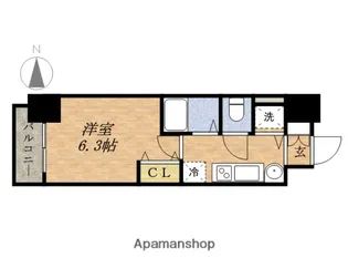 プレサンスSAKAEリバースタイル【3階】の間取り