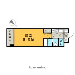 ルクレ新栄レジデンス(コンフォリア新栄)【3階】の間取り