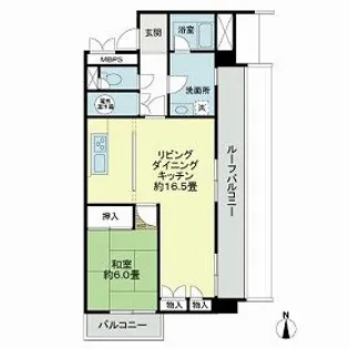 ライオンズマンション葵【7階】の間取り