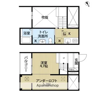 L’endroit apaisant【2階】の間取り