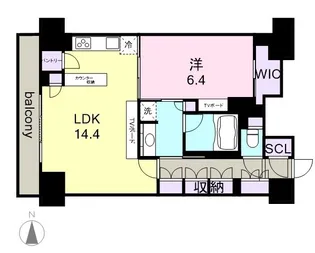 パークアクシス名駅南グランデ【11階】の間取り