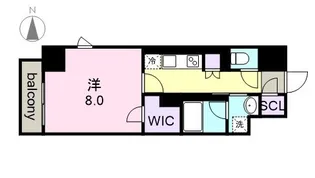 パークアクシス名駅南グランデ【9階】の間取り