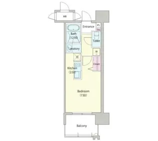 アデグランツ大須【9階】の間取り