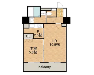 パークアクシス名駅南【15階】の間取り