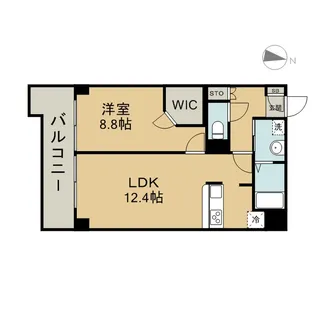 パークアクシス丸の内【9階】の間取り