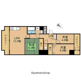 3LDKの間取り画像