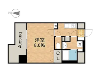 1Kの間取り画像