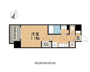 プレサンス大須観音【8階】の間取り