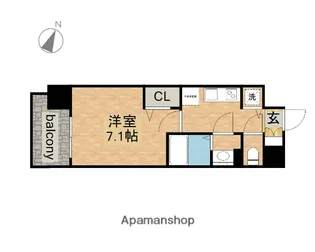 プレサンス大須観音【14階】の間取り