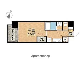 プレサンス大須観音【14階】の間取り
