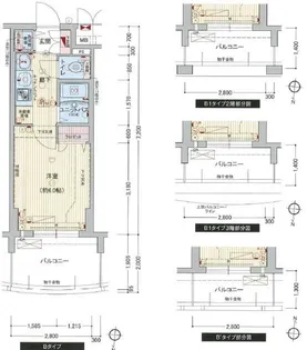 プレサンス泉アーバンゲート【0405号室】の間取り