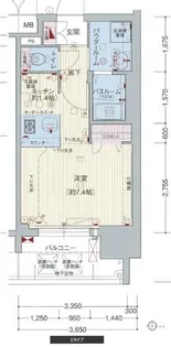 プレサンス桜通グレイス【0306号室】の間取り