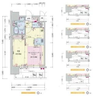 プレサンス栄フレイヤ【12階】の間取り