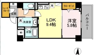 RESIDENCE丸の内七間町【6階】の間取り