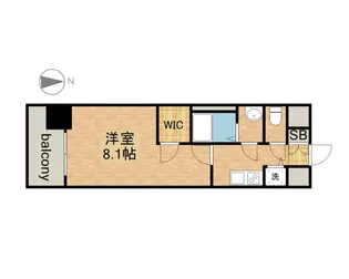 プレサンスジェネ丸の内【4階】の間取り